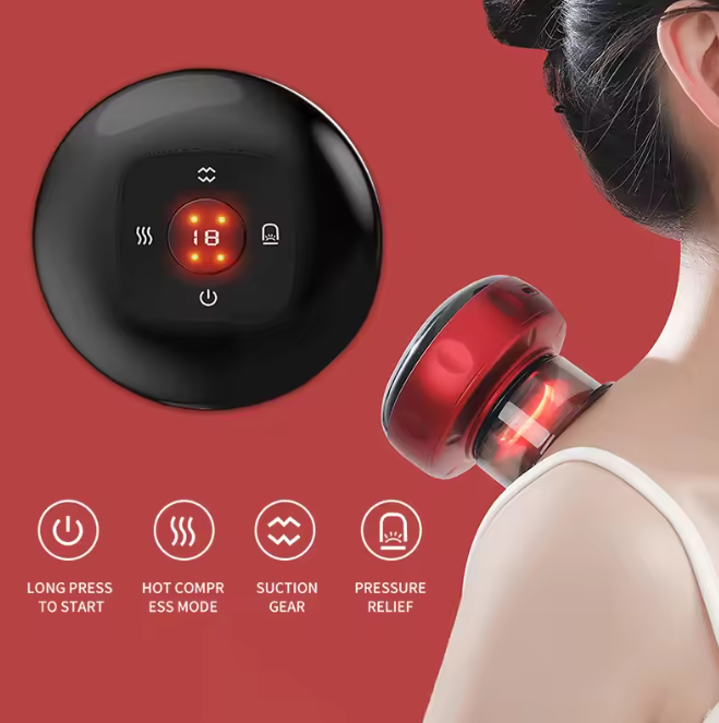 CalmoraHealth™ 12 Gears Electric Cupping Therapy Massager