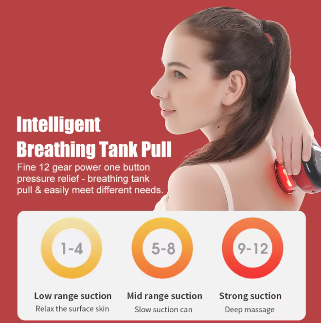CalmoraHealth™ 12 Gears Electric Cupping Therapy Massager