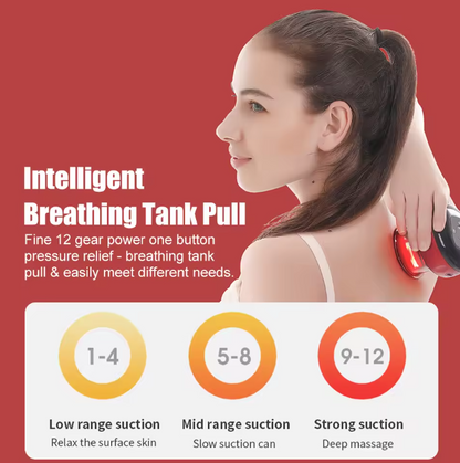 CalmoraHealth™ 12 Gears Electric Cupping Therapy Massager