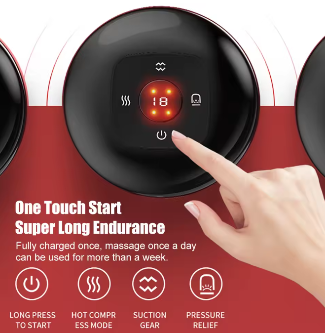 CalmoraHealth™ 12 Gears Electric Cupping Therapy Massager